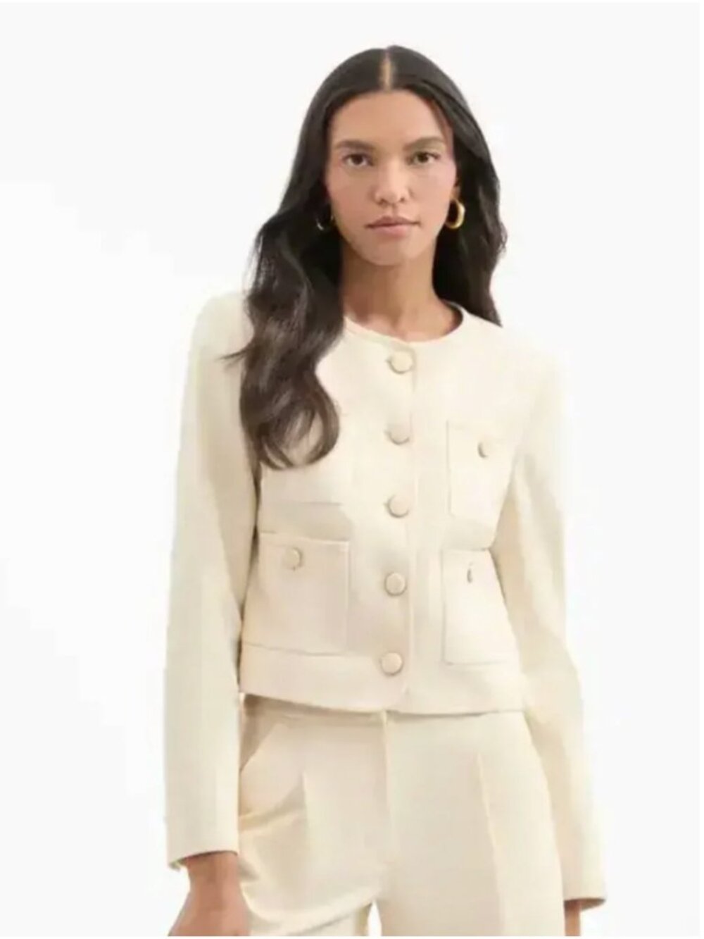 Veronica Beard Cirtane Jacket Collarless Jackett - Size 2